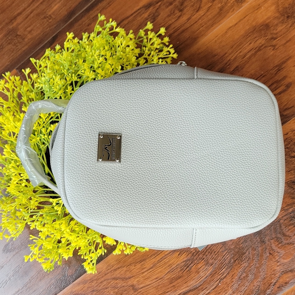 Jessica Moore Medium Small Gray Backpack Purse New